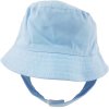 0193-Sky: Infants Plain Sky Bucket Hat With Chin Strap (1-4 Years)