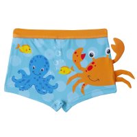 09C079: Baby Boys Novelty Sealife Swim Trunks (6-24 Months)