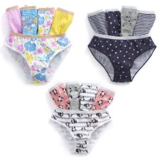 14C918: Infant Girls 5 Pack Briefs (2-6 Years)