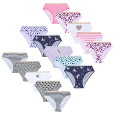 14C934: Older Girls 5 Pack Briefs (7-13 Years)
