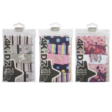 14C941: Older Girls 5 Pack Briefs (7-13 Years)