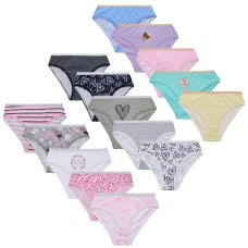 14C949: Older Girls 5 Pack Briefs (7-13 Years)