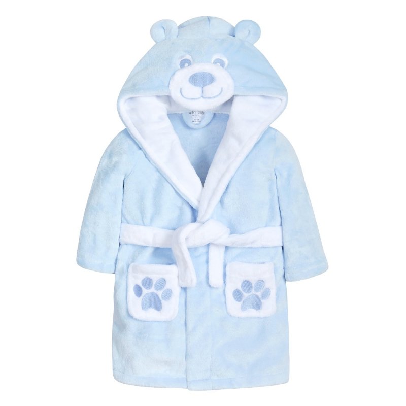 baby blue dressing gown