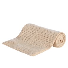 19C189C: Baby Gift Soft Handle Coffee Cellular Shawl/ Blanket