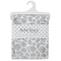 19C213: Baby Giraffe Print Plush Blanket