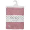 19C263: Baby Dusky Pink Knitted Blanket