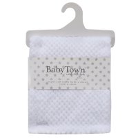 19C271: Baby White Waffle Wrap/Shawl