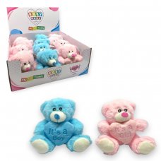 30407-6H: 15cm BEAR WITH HEART In A display Box