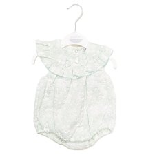 BIS-2120-6240: Baby Girls Jacquard Romper (NB-9 Months)