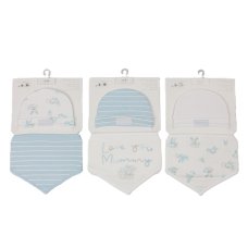 H13739: Baby Sky "I love Mummy" Hat & Bib Set- 3 Designs Assorted