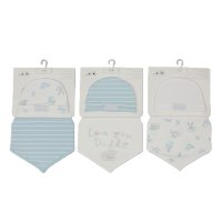 H13741: Baby Sky "I love Daddy" Hat & Bib Set- 3 Designs Assorted