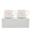 BM224: BAMBINO SET OF 2 MUGS - MUMMY & DADDY