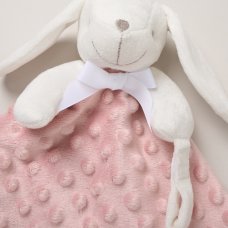 C05755: Bunny Bubble Velour Comforter- Dusky Pink