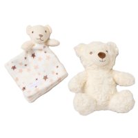 D06332: Baby Panda Plush Toy & Comforter Set