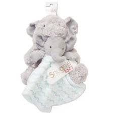 D06333: Baby Elephant Plush Toy & Comforter Set