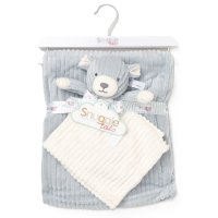 D06956: Baby Bear Ribbed Comforter & Blanket