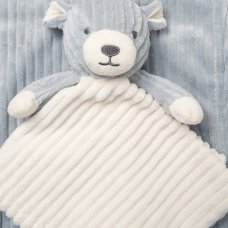 D06956: Baby Bear Ribbed Comforter & Blanket