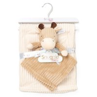 D06961: Baby Giraffe Ribbed Comforter & Blanket