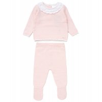 D07320: Baby Girls Knitted 2 Piece Outfit (0-12 Months)