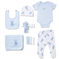 D07579: Baby Boys Little Prince 10 Piece Mesh Bag Gift Set (NB-6 Months)