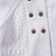 E07615: Baby Unisex Double Knit Hooded Cardigan (0-12 Months)