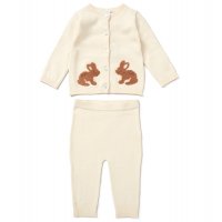 E07644: Baby Girls Knitted 2 Piece Outfit (0-12 Months)