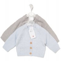 E07659: Baby Boys 2 Pack Knitted Cardigan (0-12 Months)