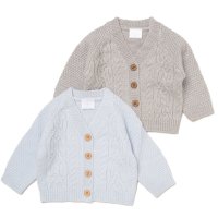 E07659: Baby Boys 2 Pack Knitted Cardigan (0-12 Months)