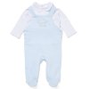 E07819: Baby Boys Quilt Jacquard Dungaree & Top Outfit (0-9 Months)