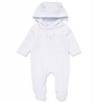 E07822: Baby Unisex Quilt Jacquard All in One/ Pramsuit (NB-6 Months)