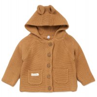 E07866: Baby Organic Double Knit Cardigan (0-12 Months)