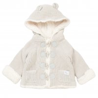 E07895: Baby True Knit Hooded Cardigan With Sherpa Lining (0-12 Months)