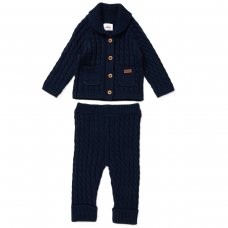 E07908: Baby Boys Knitted 2 Piece Outfit (0-12 Months)