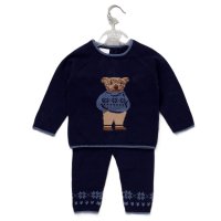 E07910: Baby Boys Knitted 2 Piece Outfit (0-12 Months)