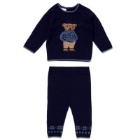 E07910: Baby Boys Knitted 2 Piece Outfit (0-12 Months)