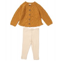 E07929A: Baby Girls Knitted Cardigan & Ribbed Legging Outfit (9-24 Months)