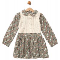 E07936A: Baby Girls Knitted Top & Dress Outfit (9-24 Months)