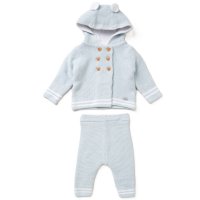 E07990: Baby Boys Double Knit 2 Piece Outfit (0-12 Months)