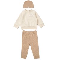 E08052: Baby Boys Sweatshirt, Ribbed Jog Pant & Hat Outfit  (9-24 Months)