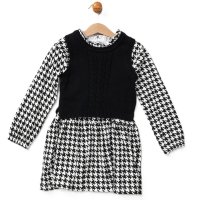 E08304B: Girls Knitted Top & Dress Outfit (2-4 Years)