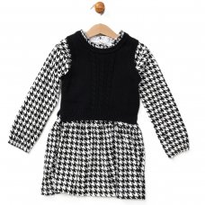 E08304B: Girls Knitted Top & Dress Outfit (2-4 Years)