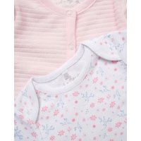 E08362: Baby Girls Bunny Ribbed Velour 5 Piece Gift Set (NB-6 Months)