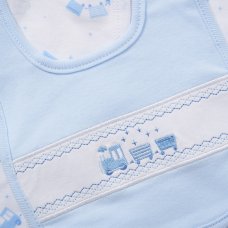 E08430: Baby Boys Trains 6 Piece Mesh Bag Gift Set (NB-6 Months)