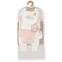 E08706: Baby Girls Organic Cotton 6 Piece Gift Set (NB-6 Months)