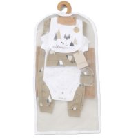 E08723: Baby Unisex Organic Cotton 6 Piece Gift Set (NB-6 Months)