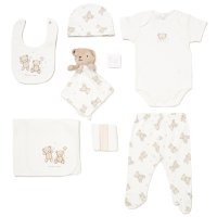 E08734: Baby Unisex Bear 10 Piece Mesh Bag Gift Set (NB-6 Months)