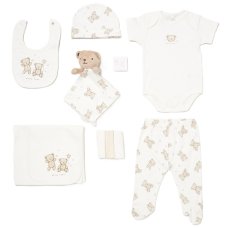 E08734: Baby Unisex Bear 10 Piece Mesh Bag Gift Set (NB-6 Months)