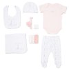 E08736: Baby Girls Geese 10 Piece Mesh Bag Gift Set (NB-6 Months)