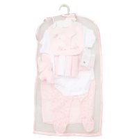 E08737: Baby Girls Elephant 10 Piece Mesh Bag Gift Set (NB-6 Months)