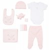 E08737: Baby Girls Elephant 10 Piece Mesh Bag Gift Set (NB-6 Months)